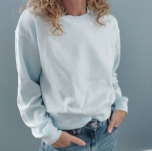 Cropped Vintage French Terry Sweater